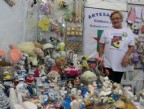 Feira de produtos também faz parte da Festa da Tainha